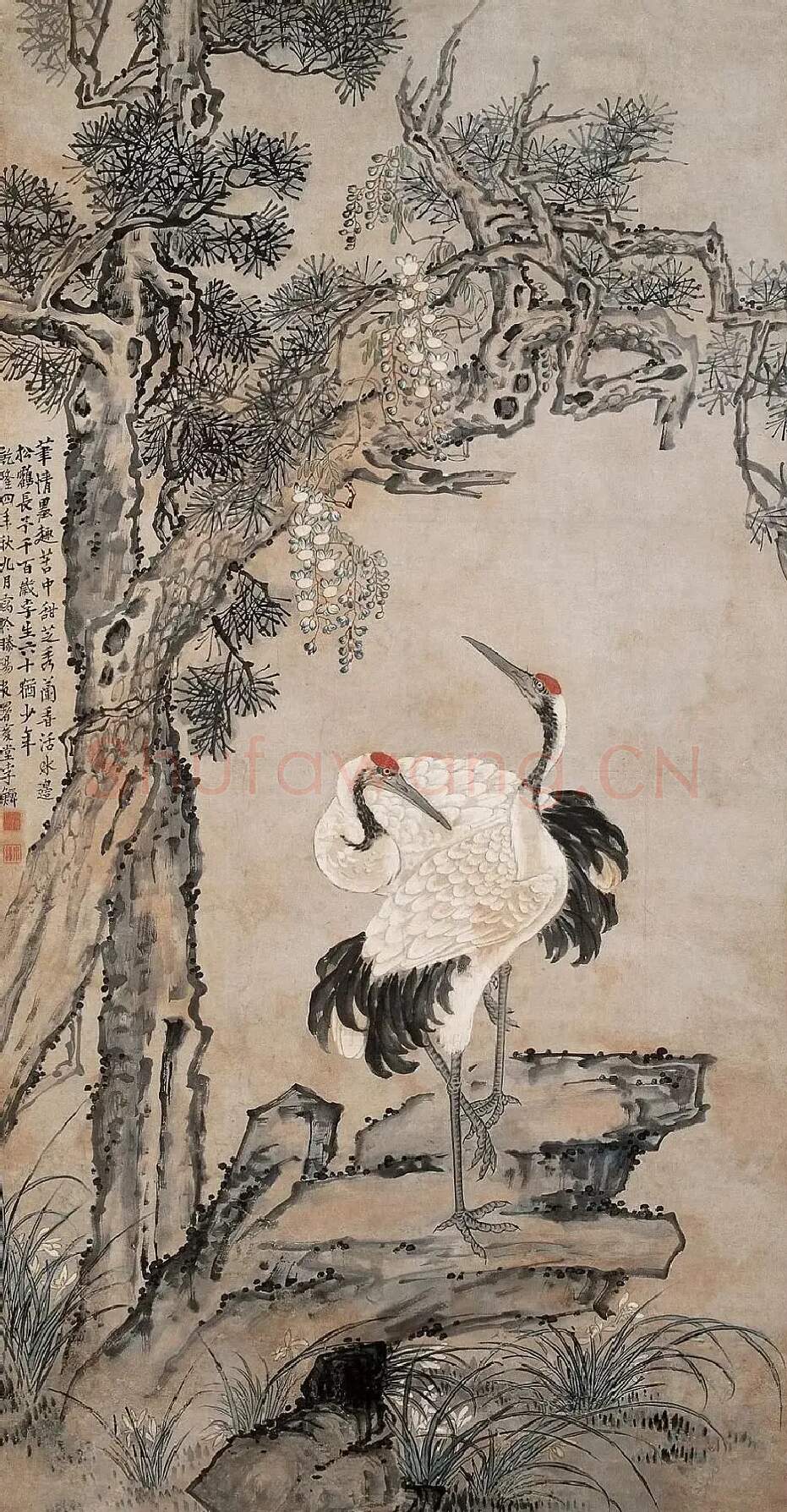 李鱓·松鹤延年