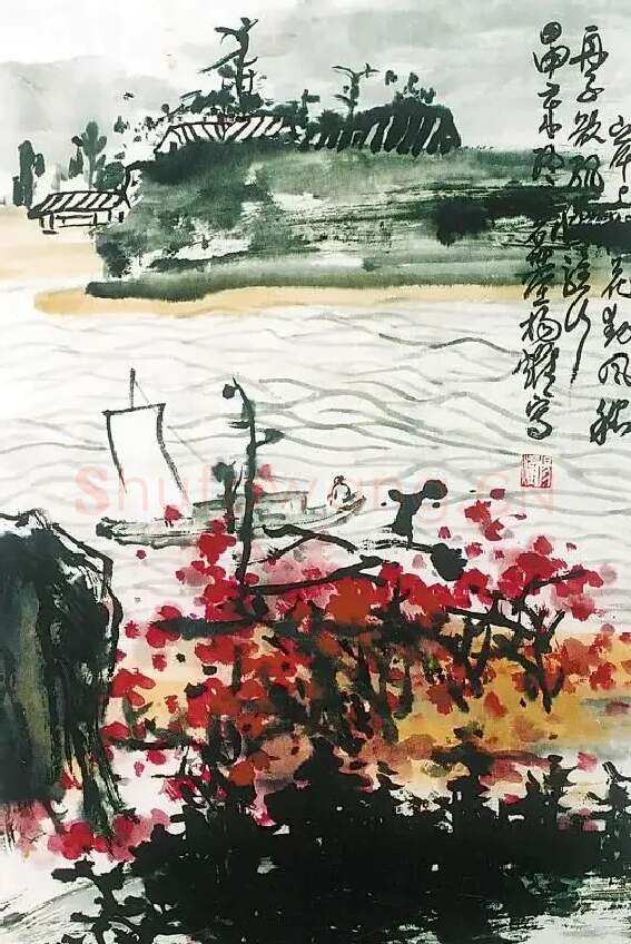杨耀·舟行醉桃花