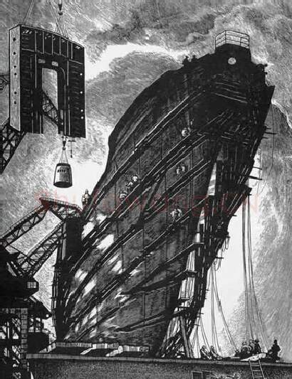 王琦·《奋战船台》