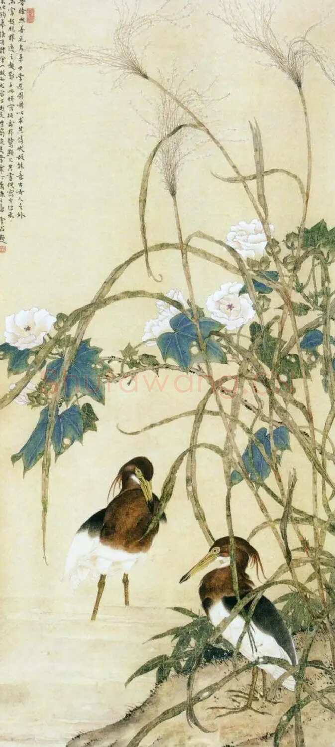 邓白·秋汀野鹭