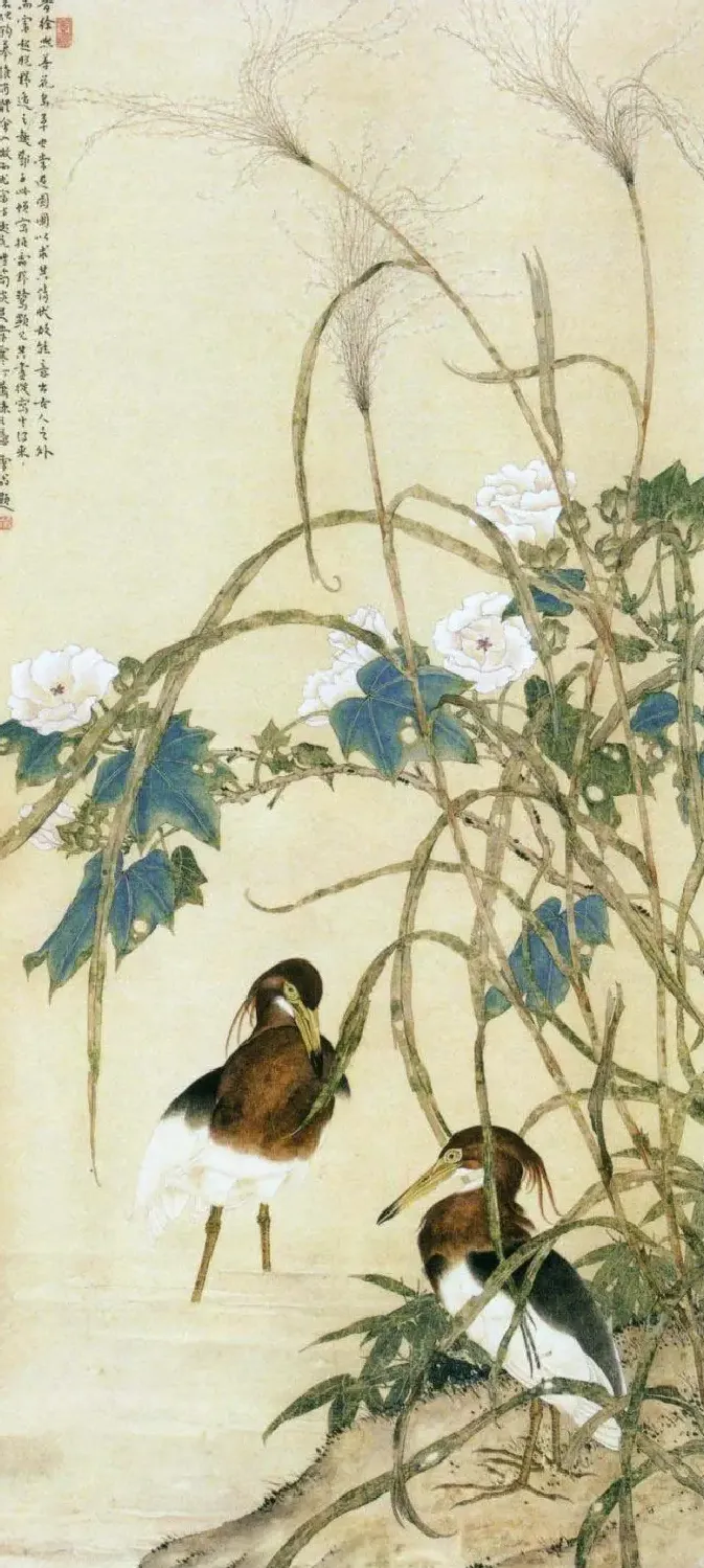 邓白·秋汀野鹭