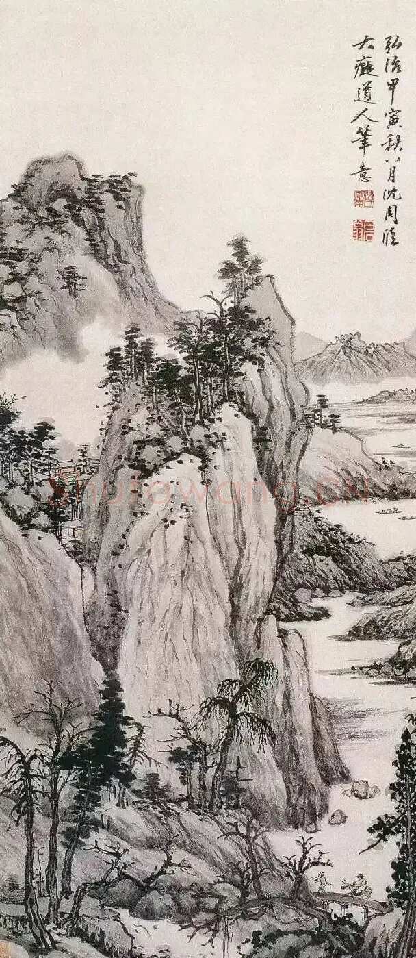 沈周·仿大痴山水图