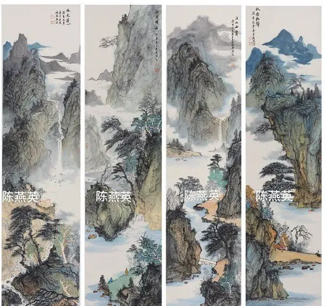 陈燕英·四条屏