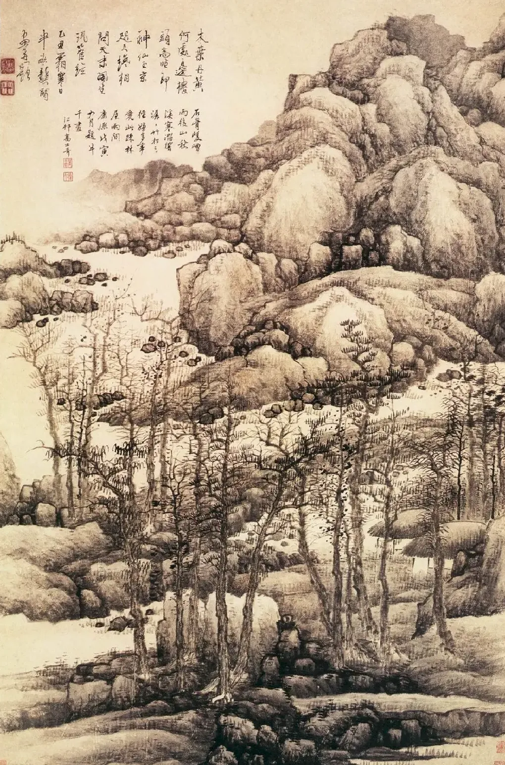 龚贤·木叶丹黄图