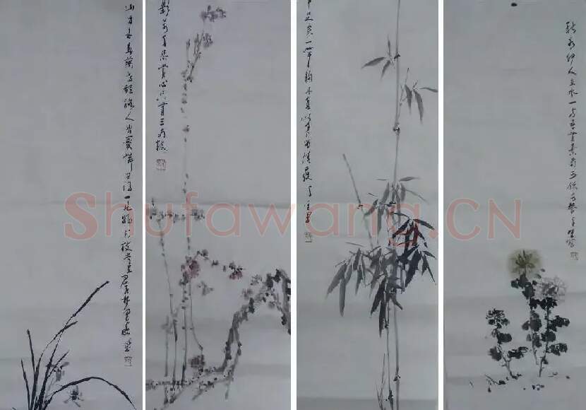 徐千里·梅兰竹菊