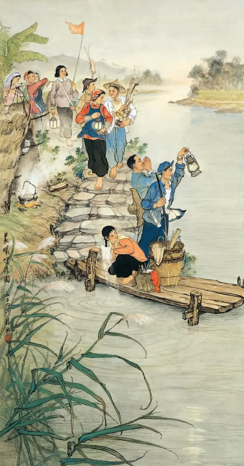 吉梅文·晨曦呼渡图