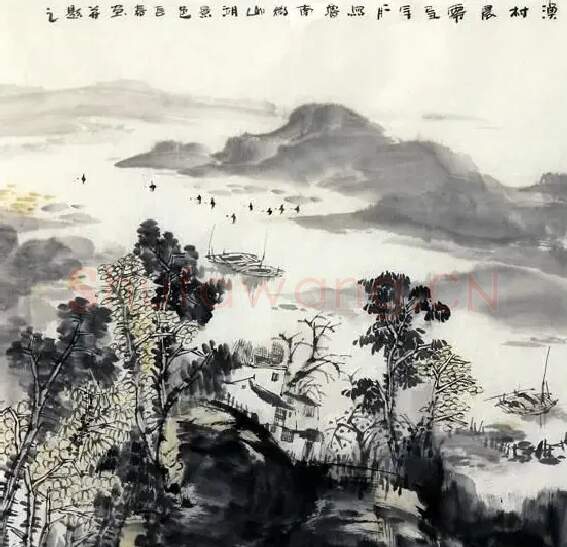 鉴长春·渔村晨雾