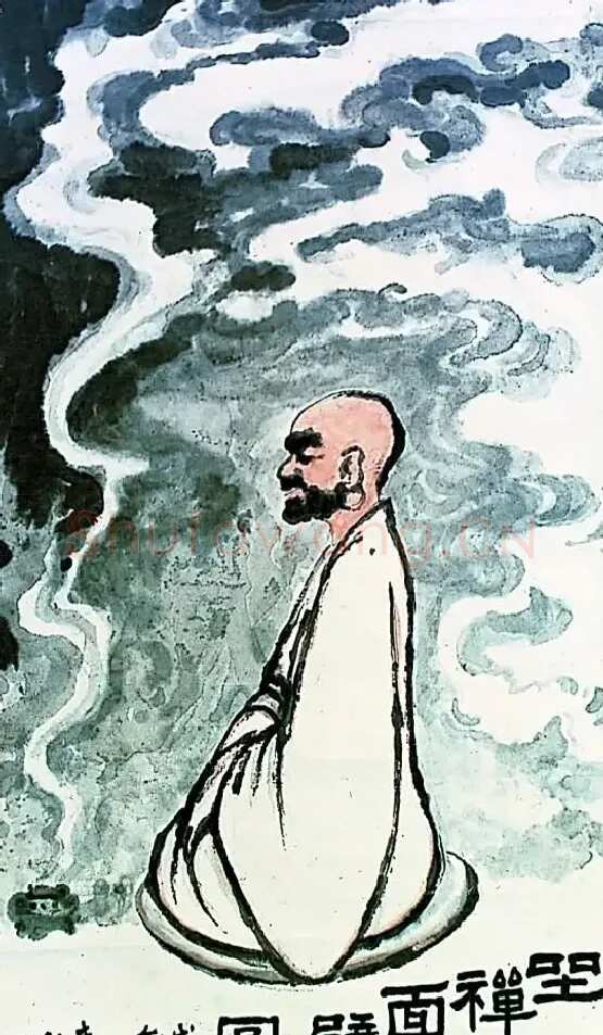 刘伯骏·达摩面壁图