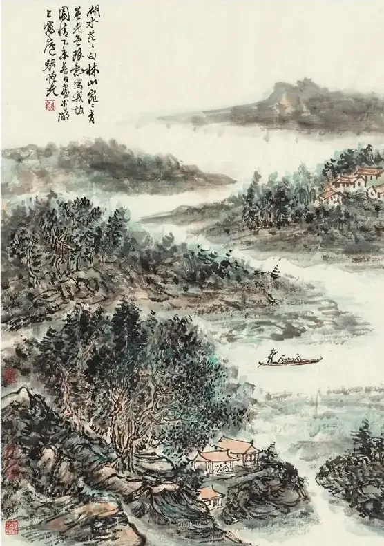 骆恒光·湖山泛舟