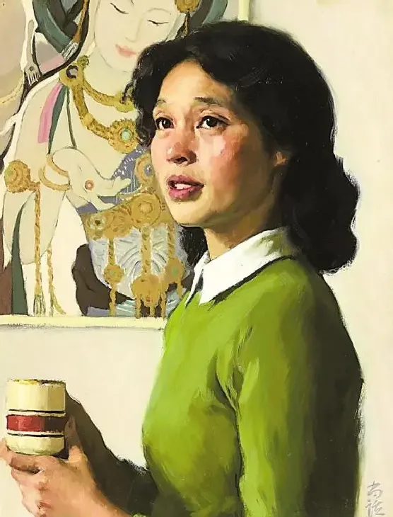靳尚谊·端茶杯的女人