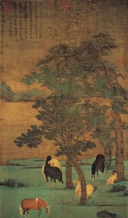 赵雍·骏马图