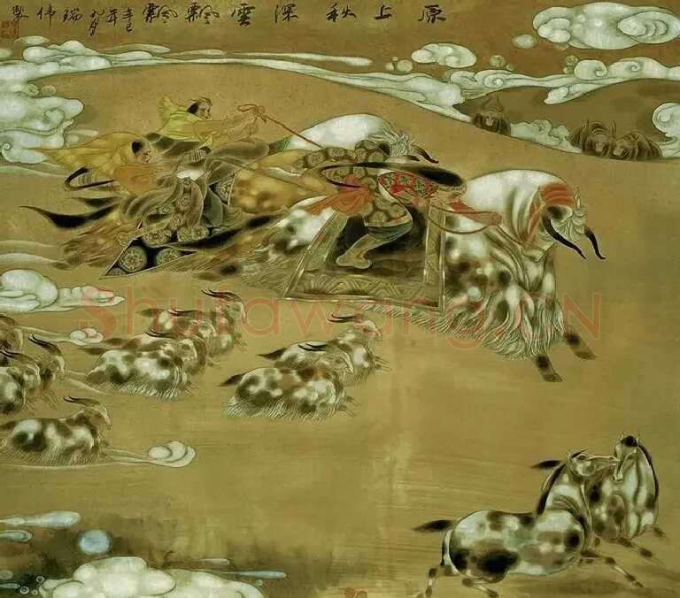 叶瑞伟·原上秋深云飘飘