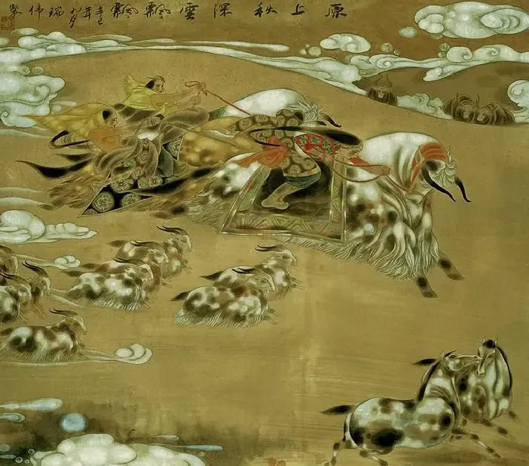 叶瑞伟·原上秋深云飘飘