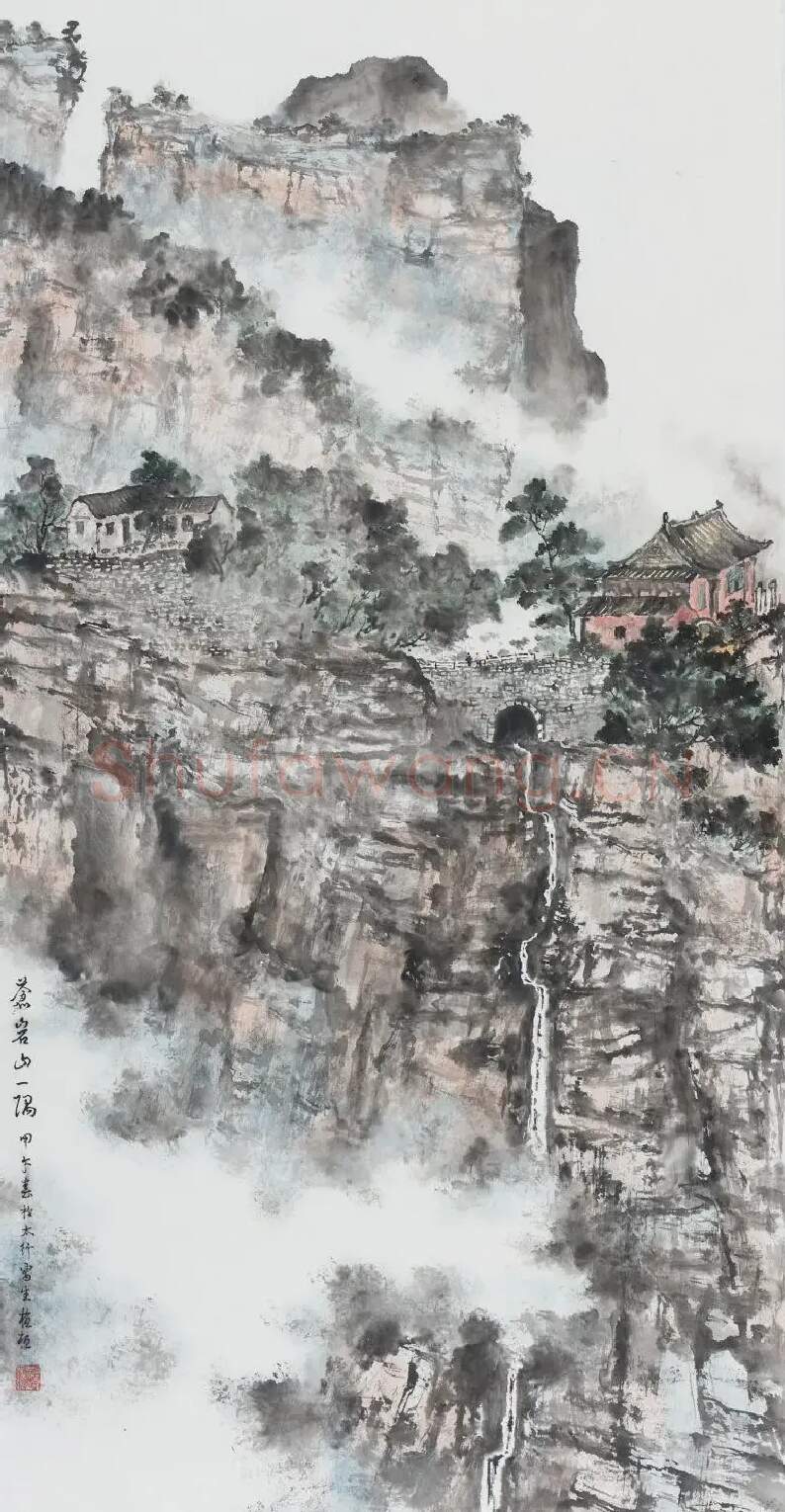 谭植桓·苍岩山一隅