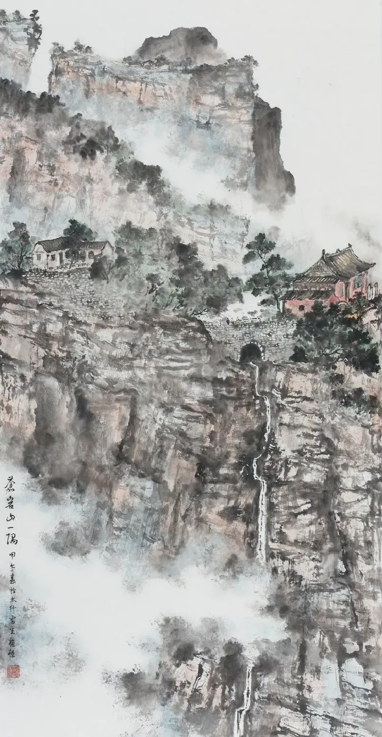 谭植桓·苍岩山一隅
