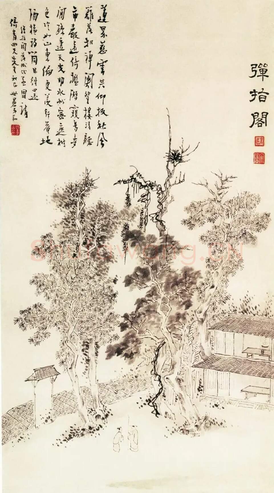 高翔·弹指阁图