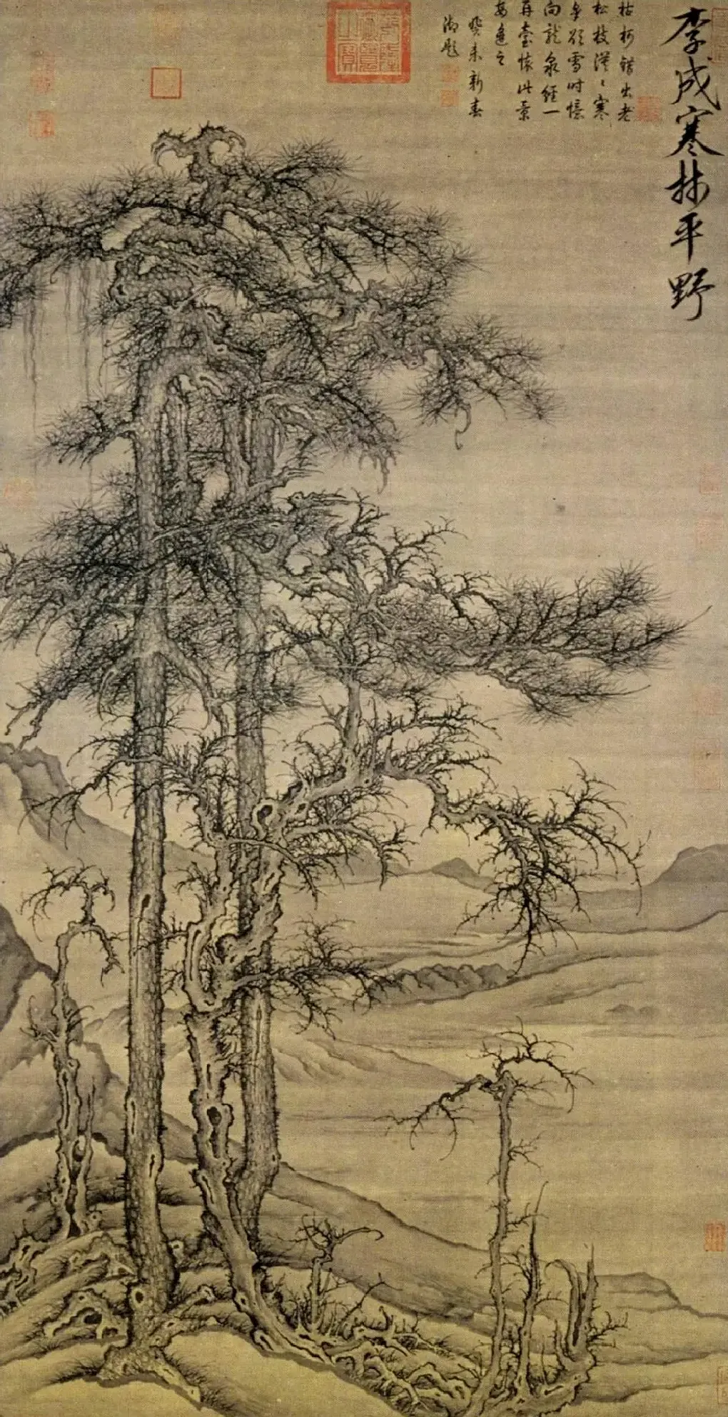 李成·寒林平野图