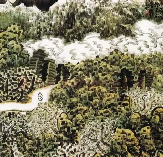 陈迪和·秋山寒云图