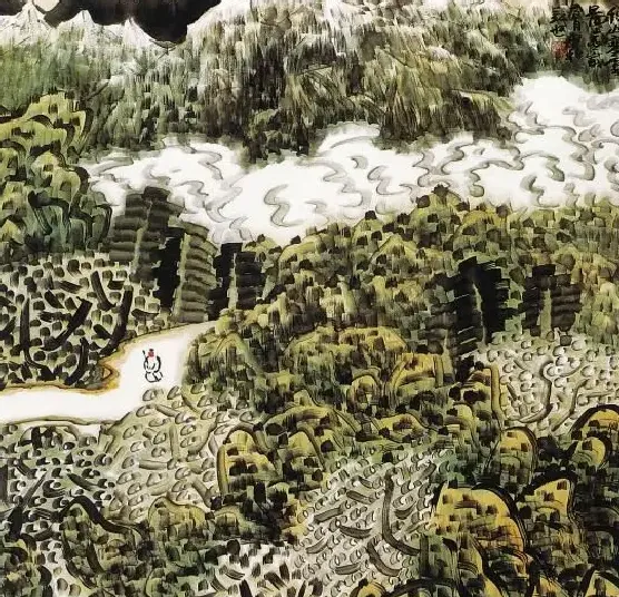 陈迪和·秋山寒云图