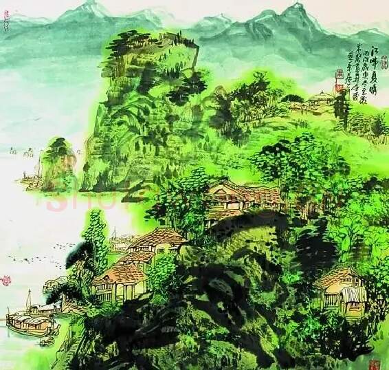 朱葵·江畔夏晴