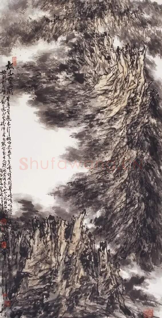 吕云所·《板山云岭》