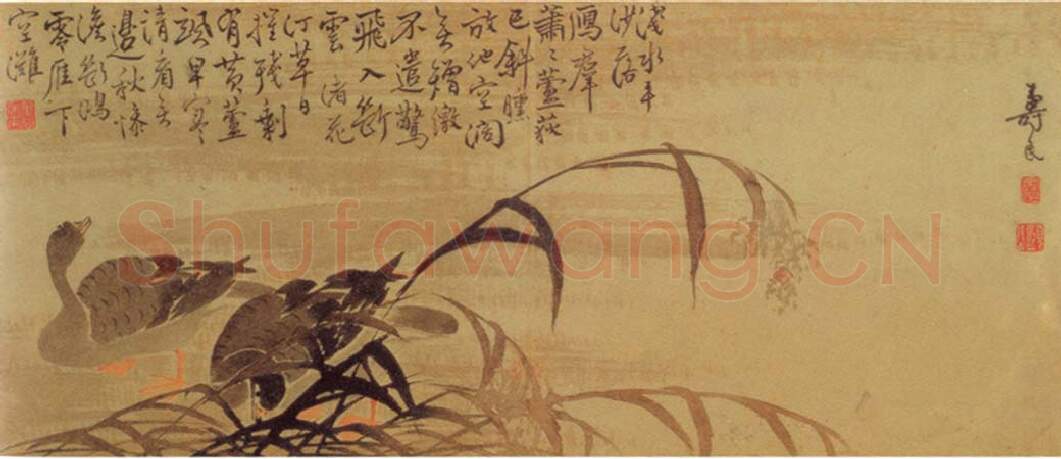 清代书法家边寿民画像简介,边寿民书法作品图片