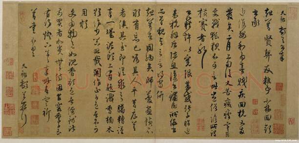 元代书法家段天祐画像简介,段天祐书法作品图片