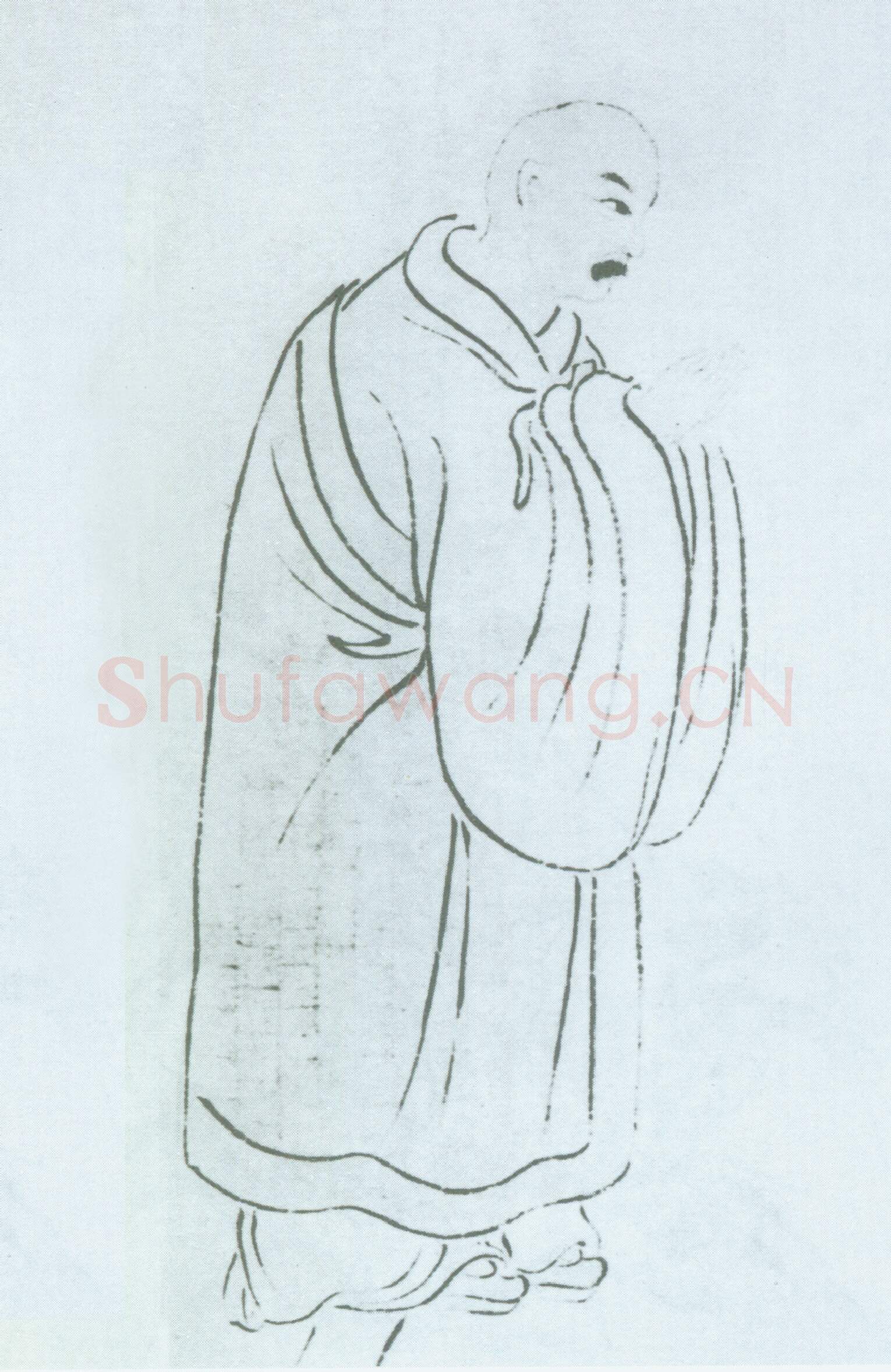 清代书法家达受画像简介,达受书法作品图片