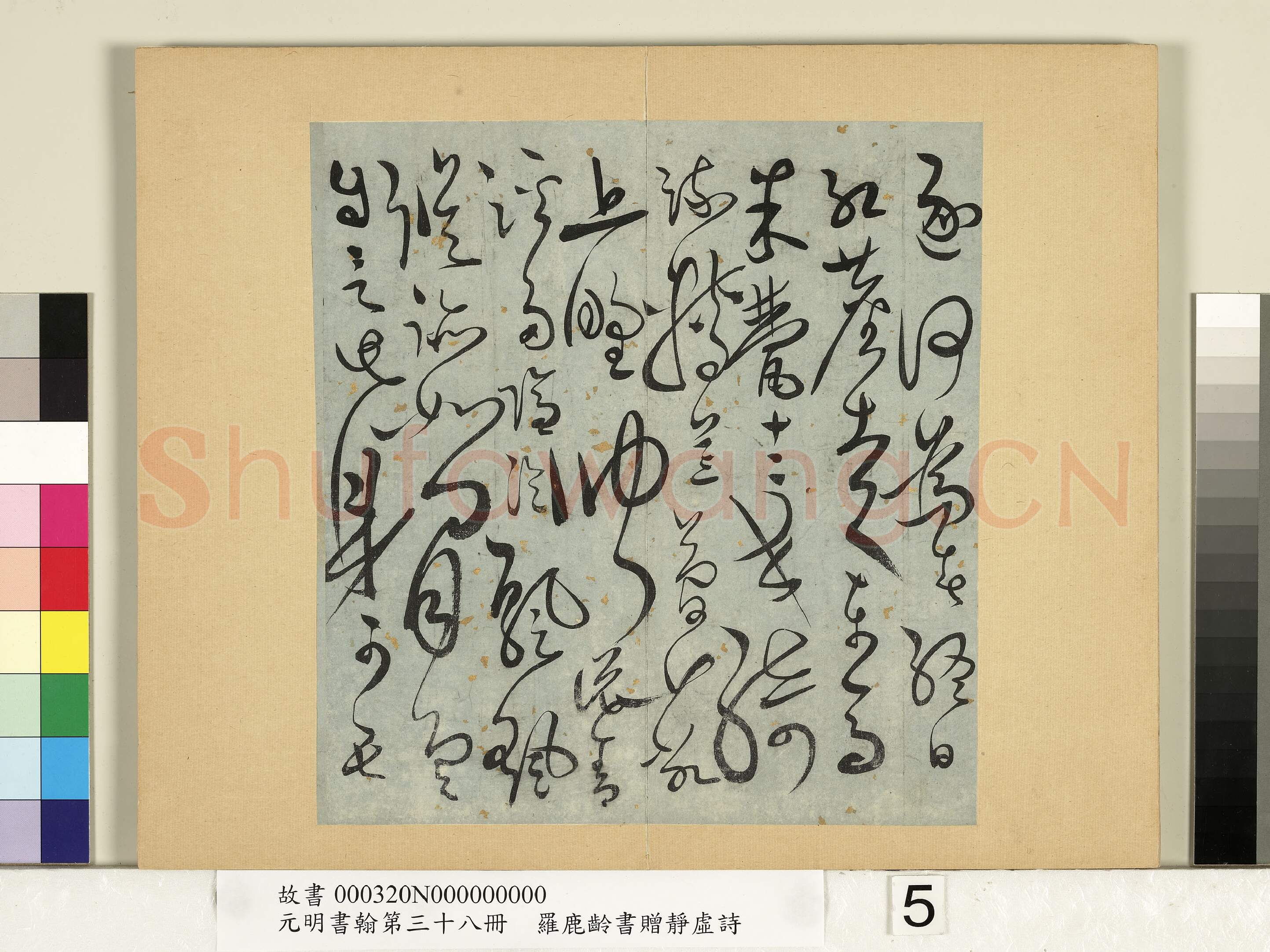 明代书法家罗鹿龄画像简介,罗鹿龄书法作品图片