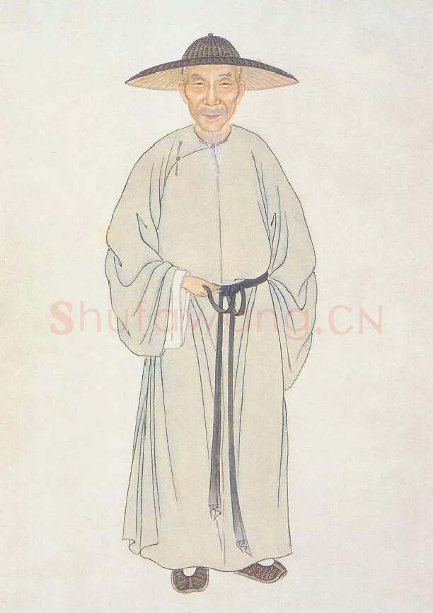 清代书法家钱谦益画像简介,钱谦益书法作品图片