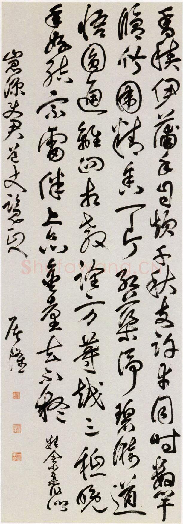 明代书法家屠隆画像简介,屠隆书法作品图片