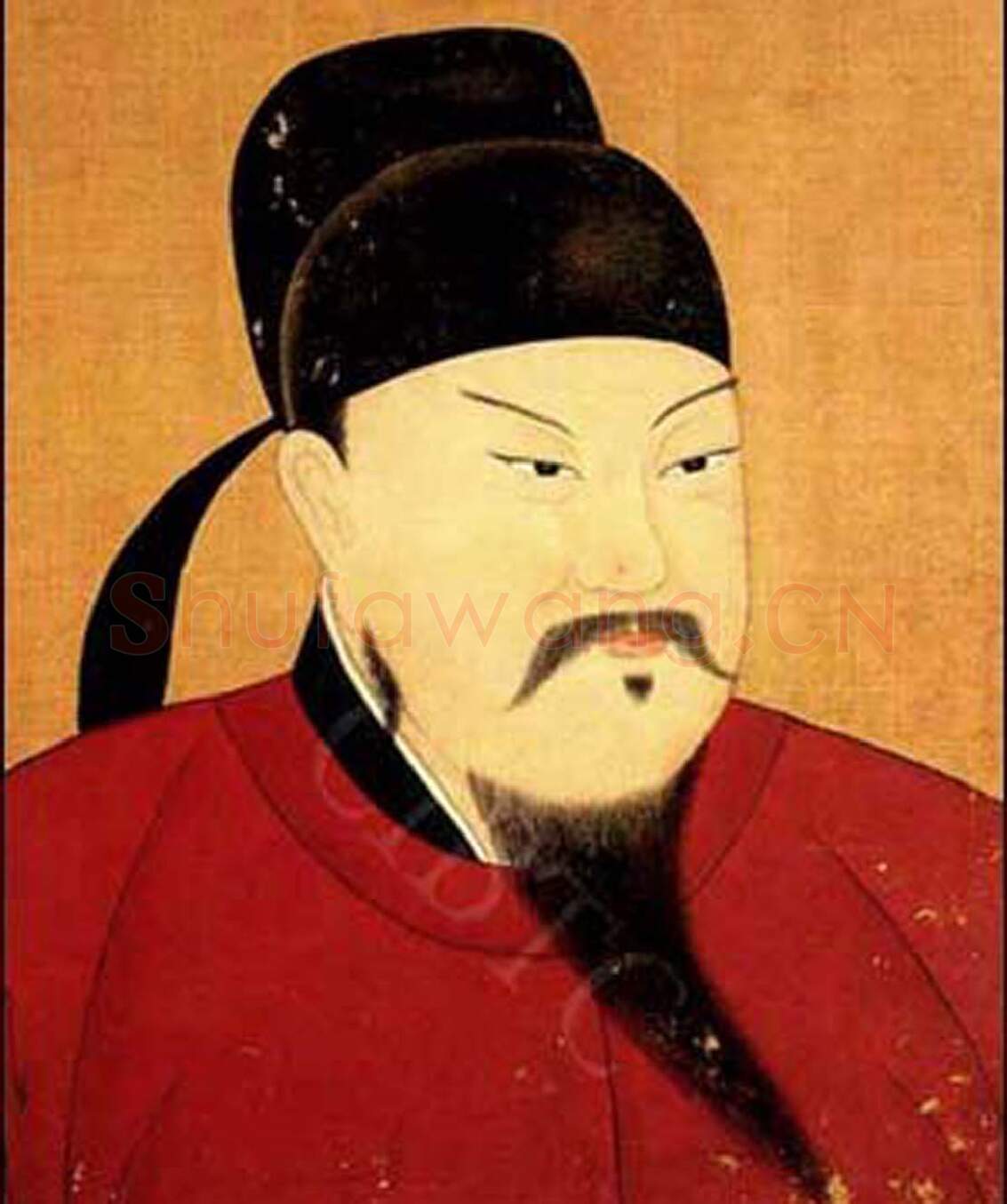 隋唐五代书法家李治画像简介,李治书法作品图片