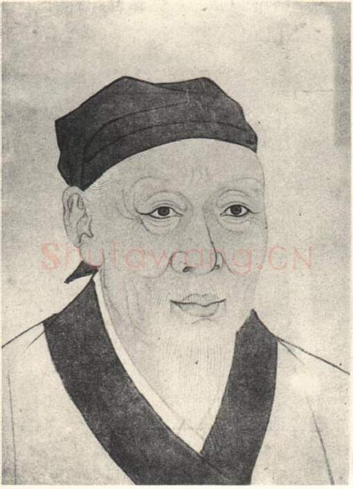 宋辽金书法家赵秉文画像简介,赵秉文书法作品图片