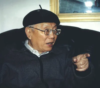 当代书法家杨仁恺画像简介,杨仁恺书法作品图片