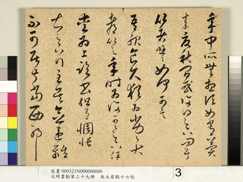 明代书法家朱大有画像简介,朱大有书法作品图片
