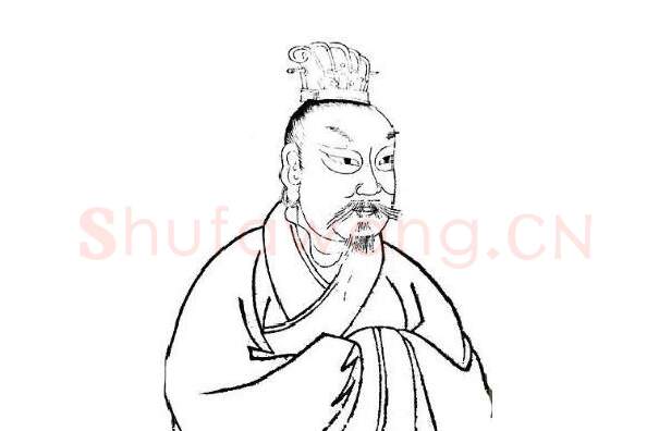 秦汉书法家蔡邕画像简介