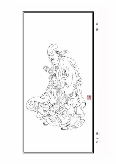 秦汉书法家曹喜画像简介
