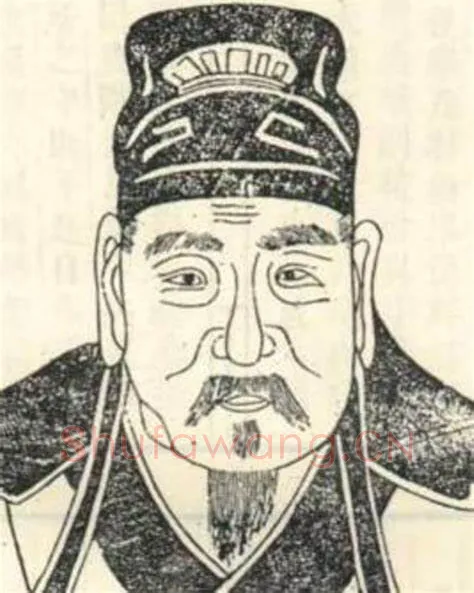 秦汉书法家梁宣画像简介
