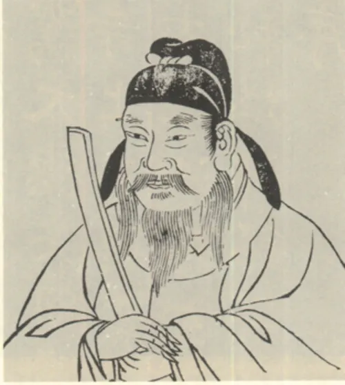 秦汉书法家孙过庭画像简介