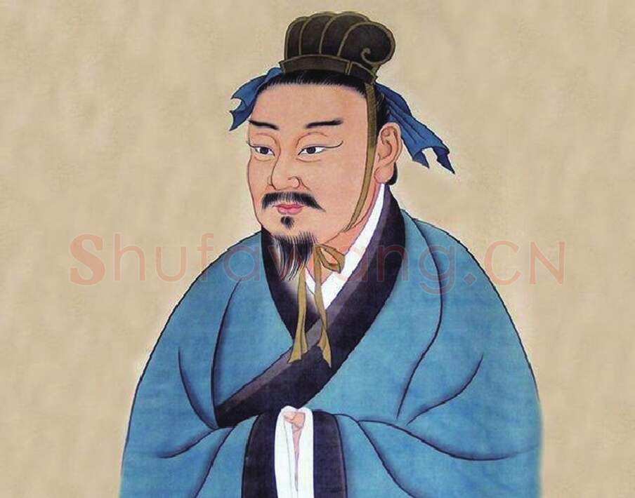 秦汉书法家萧何画像简介