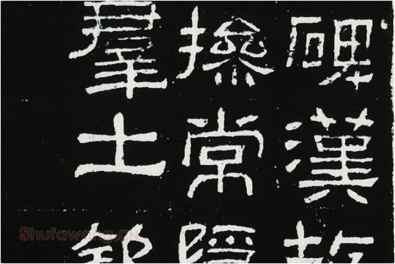 东汉隶书《肥致碑》全碑碑拓高清大图局部 (4)