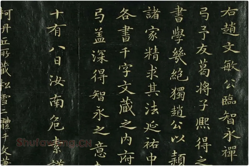 赵孟頫《真草千字文》局部 (5)