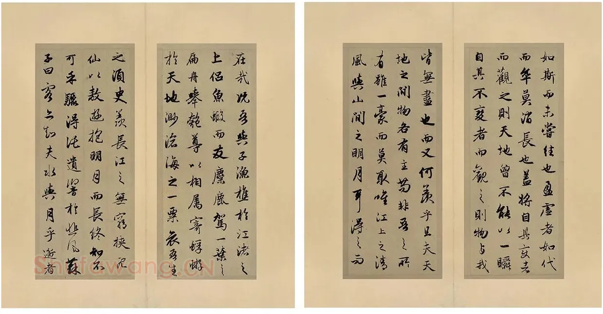 赵孟頫《行书前后赤壁赋册页》_03