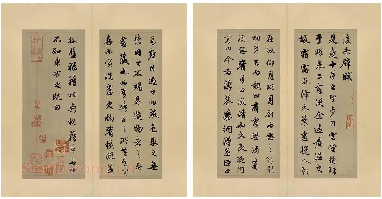 赵孟頫《行书前后赤壁赋册页》_04