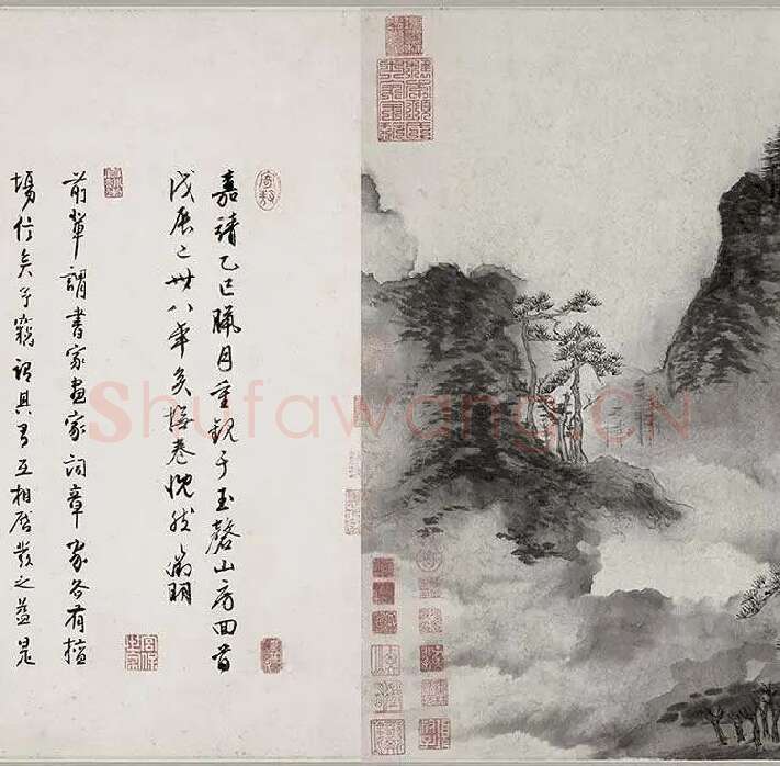书画合璧图《烟江叠嶂图诗卷》全卷_04
