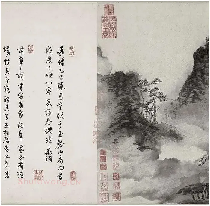 书画合璧图《烟江叠嶂图诗卷》全卷_04