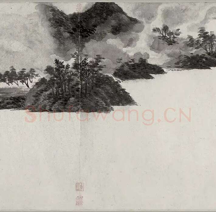书画合璧图《烟江叠嶂图诗卷》全卷_07