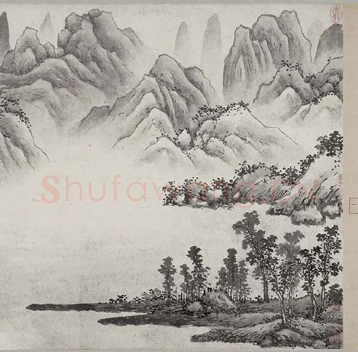 书画合璧图《烟江叠嶂图诗卷》全卷_21