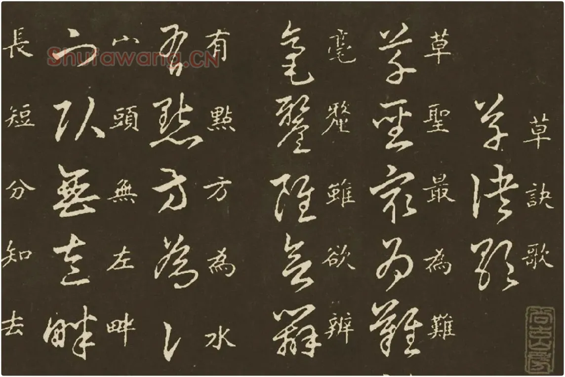 王羲之《草诀百韵歌》局部 (1)