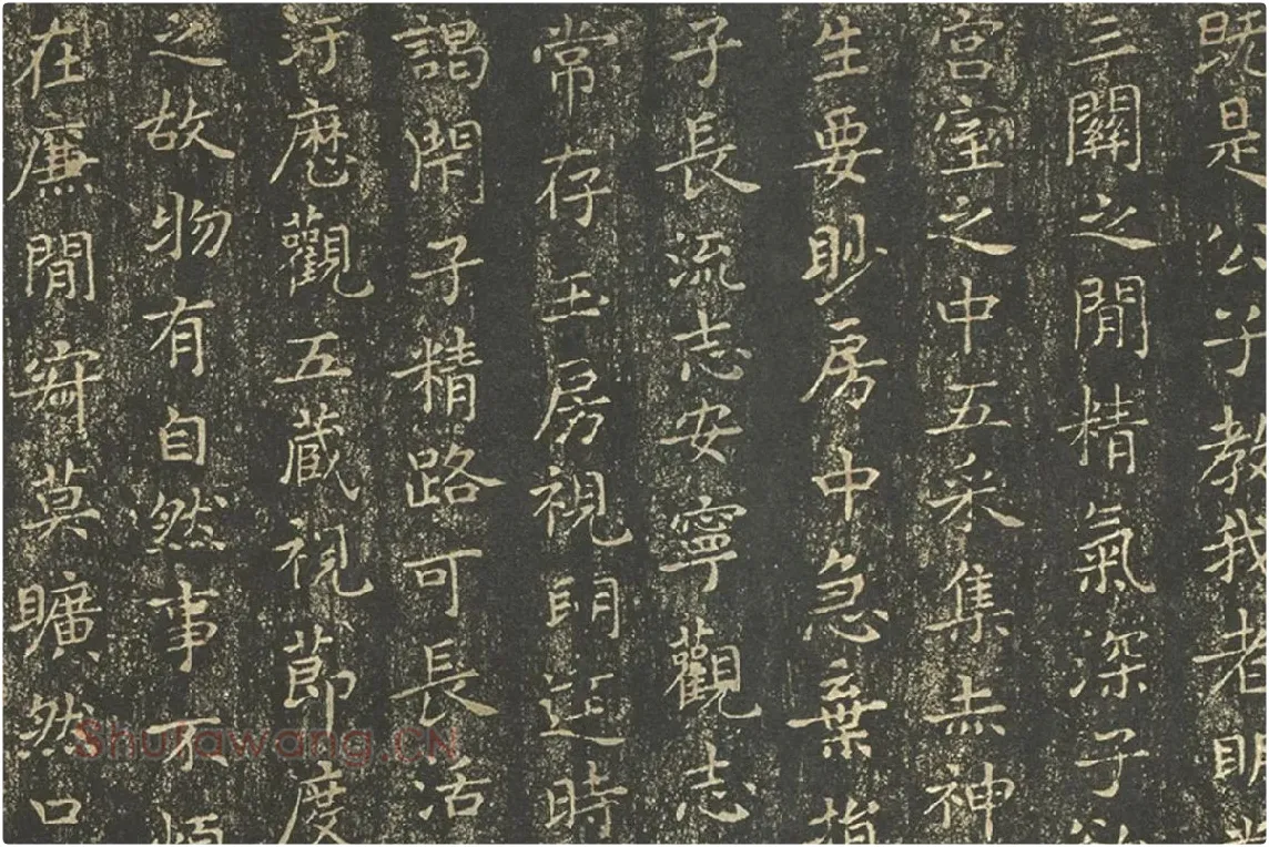 王羲之小楷书法《黄庭经》拓本高清大图局部 (3)